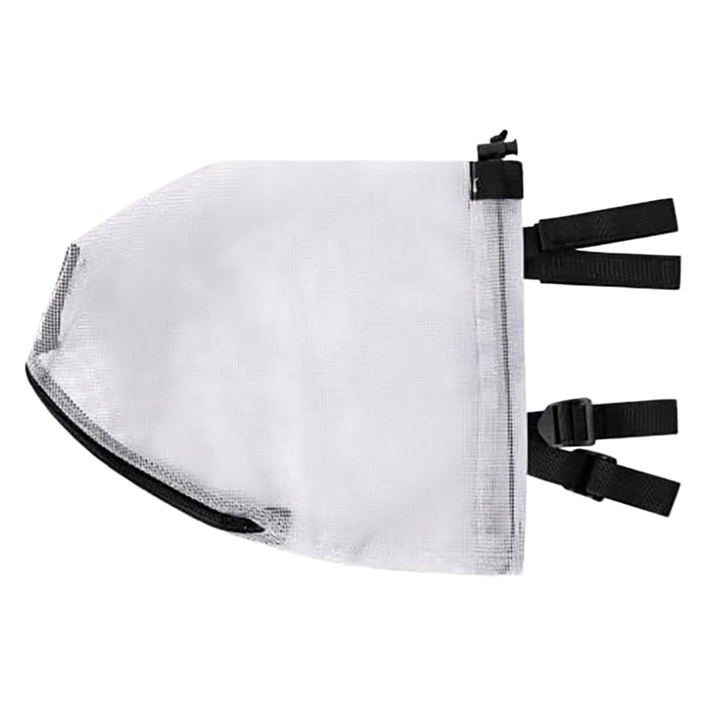 Dog Face Cover Guard - Portable Dog Head Safety Net with Mouth Zipper - Protector Hood Net Pet Supplies for Rocks Climbing Thorns Grass Beach Outdoor Adventures Training Picnic