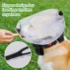 Dog Face Cover Guard - Portable Dog Head Safety Net with Mouth Zipper - Protector Hood Net Pet Supplies for Rocks Climbing Thorns Grass Beach Outdoor Adventures Training Picnic view 3