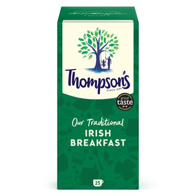 Thompson's - Irish Breakfast 4 x 25 String & Tag Teabags