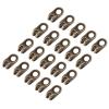 Luocute 20x Boot Lace Hooks Lace Fittings Buckles with Rivets for Repair Camp Hike Climb Accessories Metal Outdoor Lace Buckle (Bronze Style) view 1