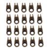 Luocute 20x Boot Lace Hooks Lace Fittings Buckles with Rivets for Repair Camp Hike Climb Accessories Metal Outdoor Lace Buckle (Bronze Style) view 2