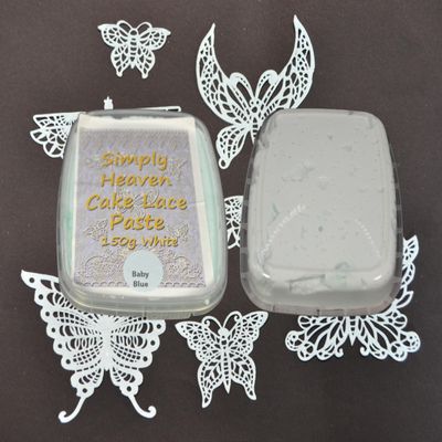 150g Simply Heaven Edible Cake Lace Paste (Baby Blue)