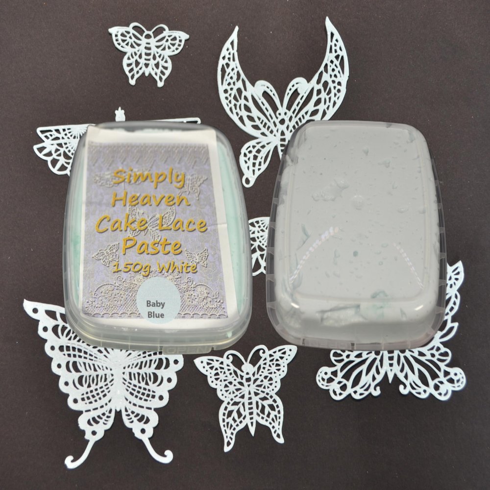 150g Simply Heaven Edible Cake Lace Paste (Baby Blue)