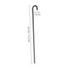 ZUNOXAZ Black Plastic Magician Crutch Stick Party Performance Prop Four-section Stage Crutch for Holiday and Costume Events view 2