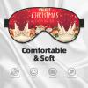 Merry Christmas Printing Double-Sided Eye Mask,Blackout for Sleeping, Comfort Sleep Eye Mask for All-Occasion view 3