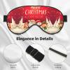 Merry Christmas Printing Double-Sided Eye Mask,Blackout for Sleeping, Comfort Sleep Eye Mask for All-Occasion view 4