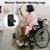 Shower Footstool Bath Step, Non-Slip Support | Waterproof Seat, Adjustable Footrest With Rubber Grip Base For Pedicure, Leg Shaving, Elderly Assistance, Daily Balance, And Compact Bathroom Spaces view 2