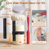 Sourdough Starter Set, 21 Piece Bread Baking Set with Banneton Test Basket, Round, 10", Oval, 10", Dough Glass, Lame Bread, Whisk and view 3