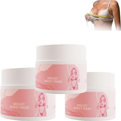 Breasts Boost Mask Cream, Breasts Boost Mask Breast Cream, Natural Breast EnhancementCream, Lifts & Firms Bust Area, Push Up Bust Nourishing Serum, Breast Firming and LiftingCream (one size, 3pcs)