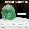 1.1 lb Bulk Raw Green Fluorite Stones Natural Rough Crystals for Decoration, Tumbling, Cabbing, Wire Wrapping & Crafts view 2