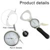 ComfyHarbor Skinfold Body Fat Caliper Measurement Tool With Constant Pressure Design For Accurate Readings And Portable Use By Athletes Trainers And Fitness Enthusiasts Measuring Range 0-60mm view 2
