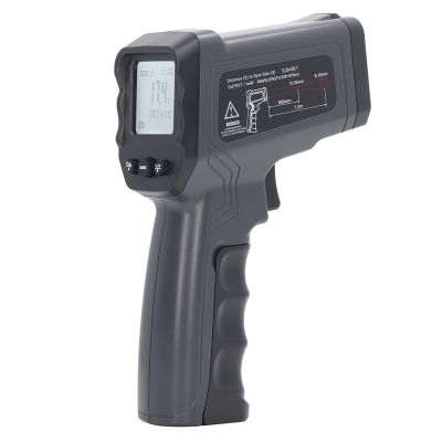MasYosh Handheld Thermometer, Infrared Temperature Gun with 12:1 50:1 Distance Ratio and LCD Display, for Cooking Oven Air Conditioner Refrigerator Soap Making Equipment