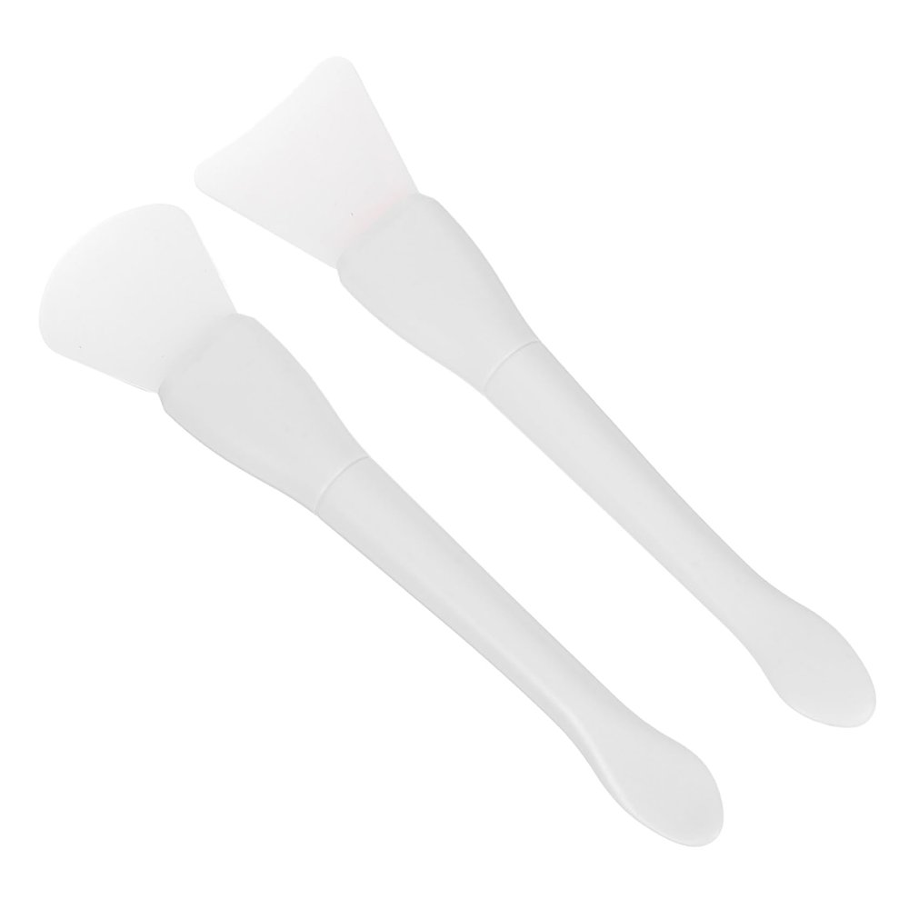 Beavorty 2pcs Mini Spatula Silicone Wax Seal Sticks Tools White Plastic Silicone Cleaner Enhanced Crafting Efficiency Prevents Wax Buildup for On-the-go Crafting