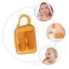 ZUNOXAZ Finger Toothbrush Teeth Babies Toothbrush Cleaning Brush Teething Finger for Pp Orange view 4