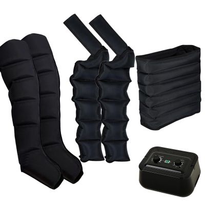 6 Cavity Air Compression Massager - Pressotherapy Leg, Arm & Waist Massager for Lymphatic Drainage, Circulation & Pain Relief
