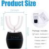 Automatic Ultrasonic Toothbrush, 360 Cleaning Electric Toothbrush, U Design, 4 Modes, Whitening Toothbrush with Timer, for Adults, Deep Clean(Black) view 4