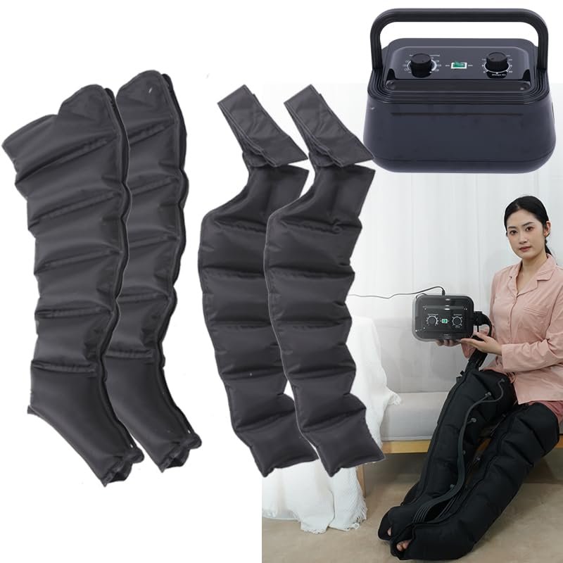 Lymphatic Drainage Legs Massager, 6 Cavity Electric Air Compression Massager Machine, Full Body Waist Arm Leg Relax Instrument for Full Body Massage Pressotherapy Lymphatic Drainage