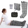 6 Cavity Electric Air Compression Massager Machine,Lymphatic Drainage Air Compression Leg Massager,Full Body Waist Arm Leg Relax Instrument,Pressotherapy Lymphatic Drainage (Grey, 2legs+WAIS view 1