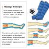 6 Cavity Air Compression Leg Massager Machine, Pressotherapy and Lymphatic Drainage, Lipedema Legs Treatment Massager, Full Body Waist Arm Leg Relax Instrument (Blue, 2legs+Waist) view 2