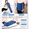 6 Cavity Air Compression Leg Massager Machine, Pressotherapy and Lymphatic Drainage, Lipedema Legs Treatment Massager, Full Body Waist Arm Leg Relax Instrument (Blue, 2legs+Waist) view 4
