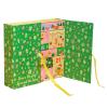 Christmas Countdown Calendar Box - 24-Day 2025 Christmas-Themed Box Empty for Adults,Holiday Case Home Decoration for Table Candy Treat Desktop Windowsill Shelf Handwritten Card Chocolate Dining