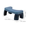 PLAFOPE Anti-Slip Plastic Step Stool U Design for Bathroom Use, Wear-Resistant and Good Bearing Capacity Footstool Suitable for Home and Changing Shoes, Sturdy Non-Slip Toilet Foot Stool view 3