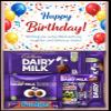 Birthday Chocolate Gift Box for Women and Men - Chocolate Hamper Selection Box, Happy Birthday Chocolate Assortment, Gift for Him, Gift for Her - 7 Unique Chocolate Bars