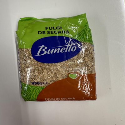 Bunetto Fulgi De Secara Rye Flakes Nutritious Option for Breakfast and Smoothies Moldova Origin 450g Pack of 4