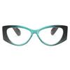 2SeeLife Oversized Cateye Reading Glasses for Women MediumWide Fit, Durable & Sturdy Frame, Trendy Premium Cateye Readers, Emerald, +2.75 view 1