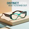 2SeeLife Oversized Cateye Reading Glasses for Women MediumWide Fit, Durable & Sturdy Frame, Trendy Premium Cateye Readers, Emerald, +2.75 view 4