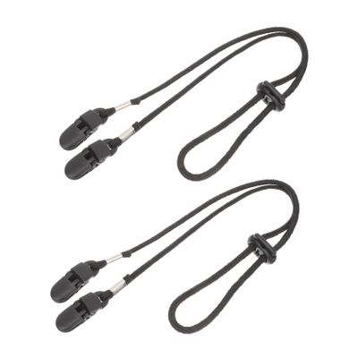 CORHAD 2Pcs Adjustable Windproof Hat Strap Clips Nylon Straps with Plastic Clips for Outdoor Sports Hiking Camping Boating Fishing