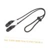 CORHAD 2Pcs Adjustable Windproof Hat Strap Clips Nylon Straps with Plastic Clips for Outdoor Sports Hiking Camping Boating Fishing view 2