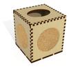 Azeeda Square 'Woven Straw Placemat' Wooden Tissue Box Cover (TB00070099) view 1