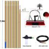 14.1m Window Cleaning Pole Kit Conservatory Roof & Solar Panel Cleaner with Soap Dispenser 20m Water Hose Lightweight Aluminium 55cm Brush for Effortless Cleaning view 4
