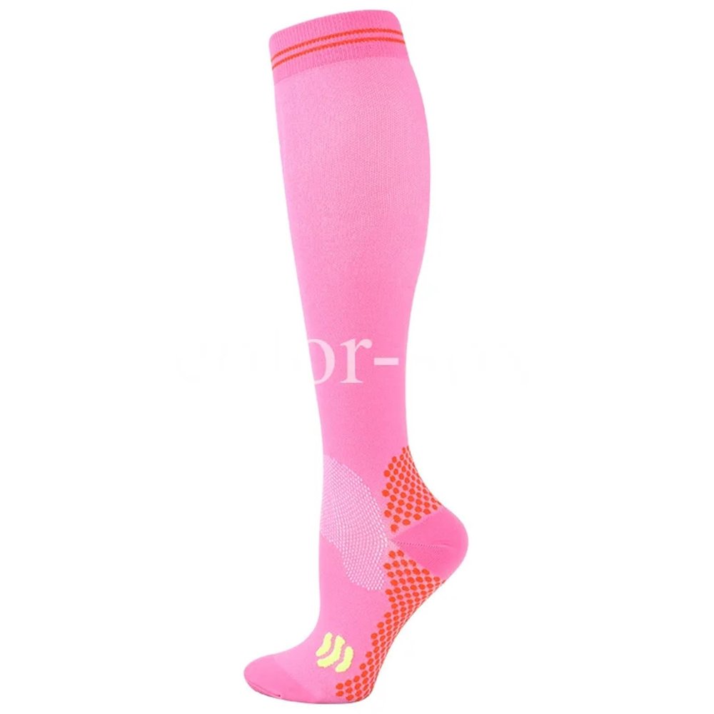 compression socks 2 Pairs Compression Socks 20-30mmhg High Stockings Men Women Sports For Marathon Cycling Football Varicose Veins(YS001-156-PK,L-XL)
