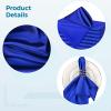 100 Royal Blue Satin Napkins For Weddings, 12 X 12 In, Formal Event Linen view 4