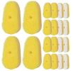 20 Packs Dish Wand Sponge Refills for Scrub Daddy Dish Daddy, Scrub Brush Replacement Heads, Dish Brush Replacement Head for Kitchen Cleaning, Yellow (Only Sponge Heads) view 1