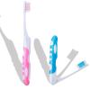 2 PCS Compact Folding Toothbrushes Portable Travel Size with Soft Bristles, Perfect for Camping, Hiking & On-The-Go Oral Care Lightweight & Convenient Travel Essential