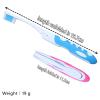 2 PCS Compact Folding Toothbrushes Portable Travel Size with Soft Bristles, Perfect for Camping, Hiking & On-The-Go Oral Care Lightweight & Convenient Travel Essential view 3