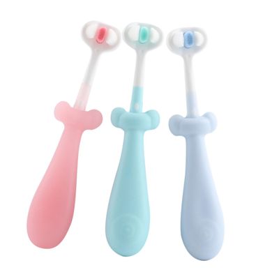 Healvian 3 pcs Toothbrush with Soft Bristles Non Skid Handle Cute Design for Oral Care Teeth Cleaning Gift