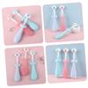 Healvian 3 pcs Toothbrush with Soft Bristles Non Skid Handle Cute Design for Oral Care Teeth Cleaning Gift view 2