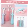 Healvian 3 pcs Toothbrush with Soft Bristles Non Skid Handle Cute Design for Oral Care Teeth Cleaning Gift view 4