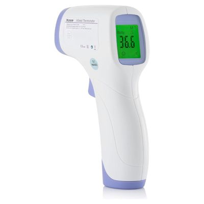 Digital Thermometer - Forehead Thermometer for Adults and Kids - Non Contact Temperature Thermometer with Instant Accurate Reading, Infrared Sensor, Fever Alarm and Memory Recall
