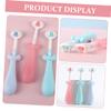 TOPPERFUN 3 pcs Toothbrush with Cute Non Slip Handles Soft Bristles for Gentle Gum Care Oral Cleaning view 2