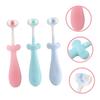 TOPPERFUN 3 pcs Toothbrush with Cute Non Slip Handles Soft Bristles for Gentle Gum Care Oral Cleaning view 4