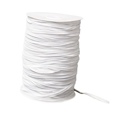 COLLBATH Comfortable DIY Mask Elastic Strap White Elastic Rope for Mask Replacement and Making Accessories and Practical