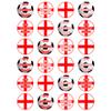 It's Coming Home England Party Mix - Edible Cupcake Toppers - Wafer or Icing - Football Birthday Party Themed Celebration Cake Decorations for Cupcakes, Cookies, Brownies, Muffins & More! view 3