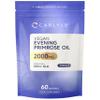 Vegan Evening Primrose Oil 2000mg with Vitamin B6 & E | Providing High Strength 180mg GLA (Omega-6) | 60 Vegan Softgels | by Carlyle view 1