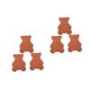 PRETYZOOM 6pcs Bear-Shaped Sugar Saver Pottery Bear Softener Moisture Absorber Sugar Keeper for Cookies Spices Food Storage Containers view 1