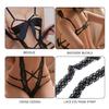 1 Piece Of Lace One-Piece, 1 Lace Eye Mask, 1 Pair Of Stockings, Women'S Fashion Underwear, Sexy Clothing, One-Piece Pajamas (Black). view 3